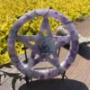 this is Chevron Amethyst Carved Pentacle for Protection 3