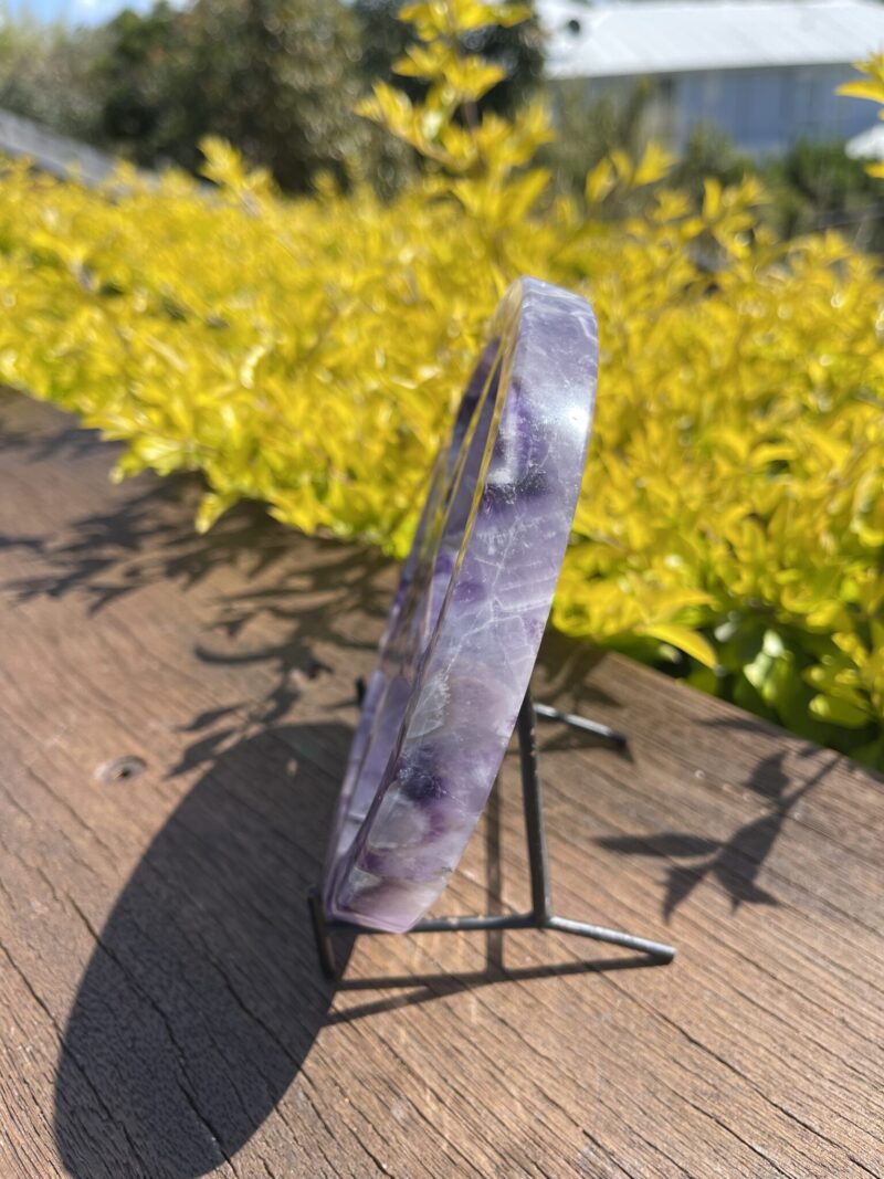 this is Chevron Amethyst Carved Pentacle for Protection 3