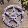 this is Chevron Amethyst Carved Pentacle for Protection 3