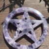 this is Chevron Amethyst Carved Pentacle for Protection 3