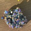 This is Titanium Aura Quartz Cluster for High Vibrational Energy and Transformation