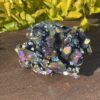 This is Vibrant Titanium Aura Quartz Cluster for Energy and Clarity