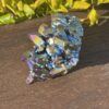 This is Vibrant Titanium Aura Quartz Cluster for Energy and Clarity