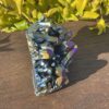 This is Vibrant Titanium Aura Quartz Cluster for Energy and Clarity