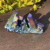 This is Rainbow Titanium Aura Quartz Cluster for Spiritual Protection