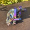 this is Titanium Aura Quartz Cluster for Creativity and Motivation