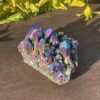 This is Radiant Titanium Aura Quartz Cluster for Chakra Alignment