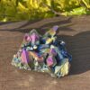 This is High-Energy Titanium Aura Quartz Cluster for Transformation