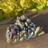 This is Titanium Aura Quartz Cluster for Emotional Healing and Balance