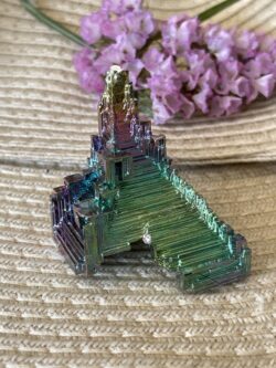 This is Iridescent Bismuth Rainbow Tower for Spiritual Growth