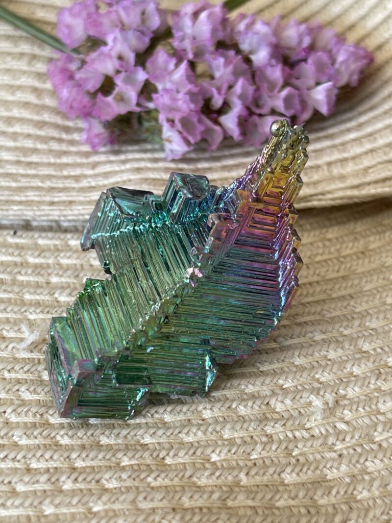 This is Iridescent Bismuth Rainbow Tower for Spiritual Growth