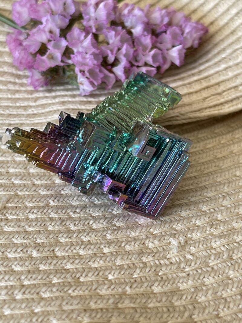 This is Iridescent Bismuth Rainbow Tower for Spiritual Growth