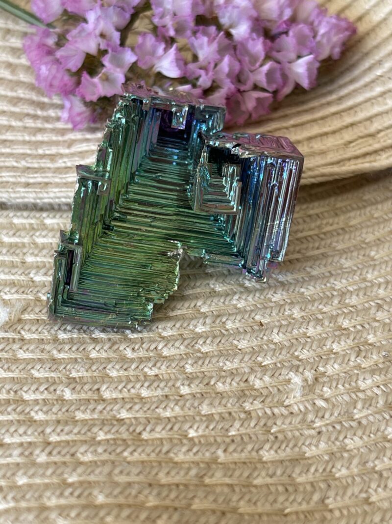 This is Iridescent Bismuth Rainbow Tower for Spiritual Growth