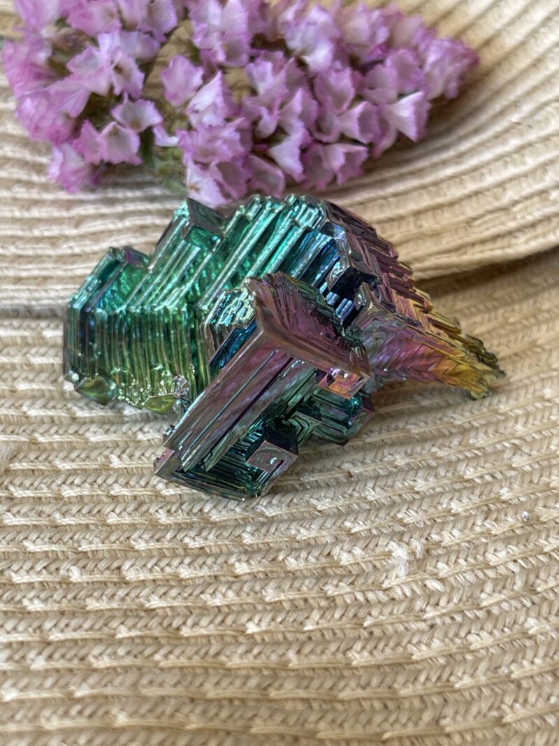 This is Iridescent Bismuth Rainbow Tower for Spiritual Growth