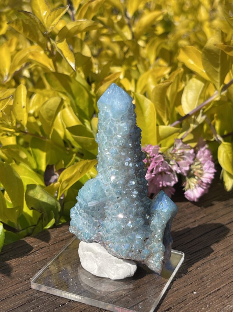 This is Aqua Aura Spirit Quartz for Spiritual Clarity