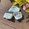 This is Aqua Aura Set of 3 Geode for Spiritual Connection