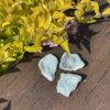 This is Aqua Aura Set of 3 Geode for Spiritual Connection