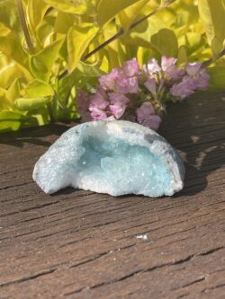 This is Aqua Aura Geode for Emotional Healing