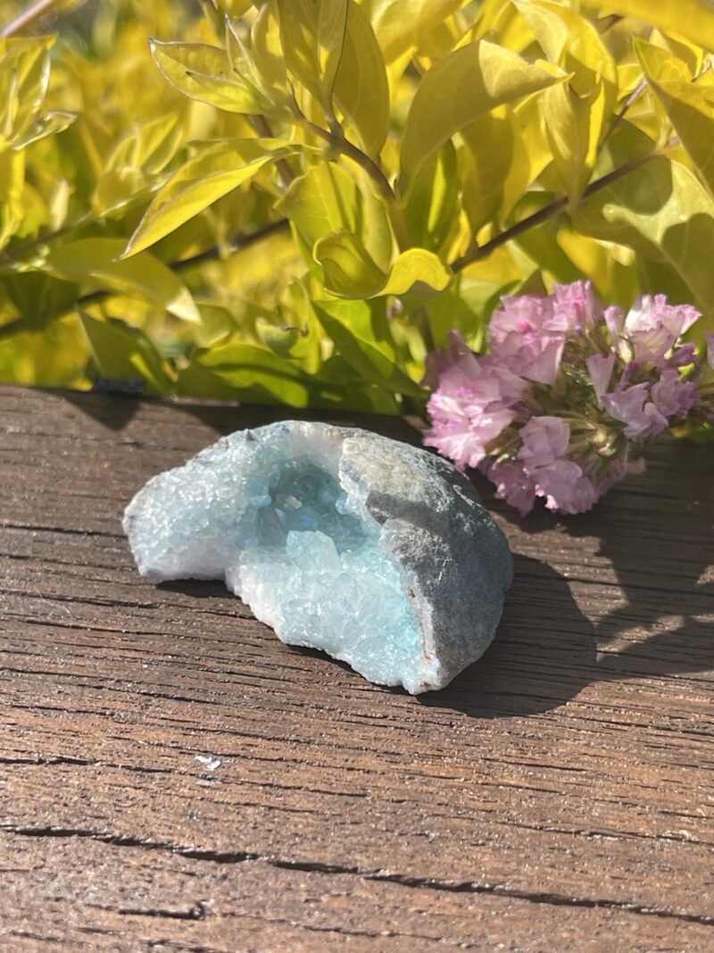 This is Aqua Aura Geode for Emotional Healing