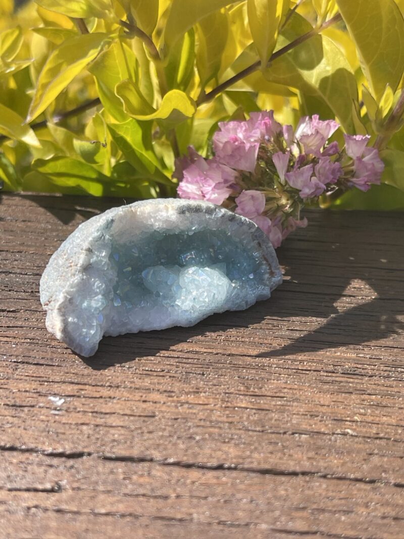 This is Aqua Aura Geode for Emotional Healing