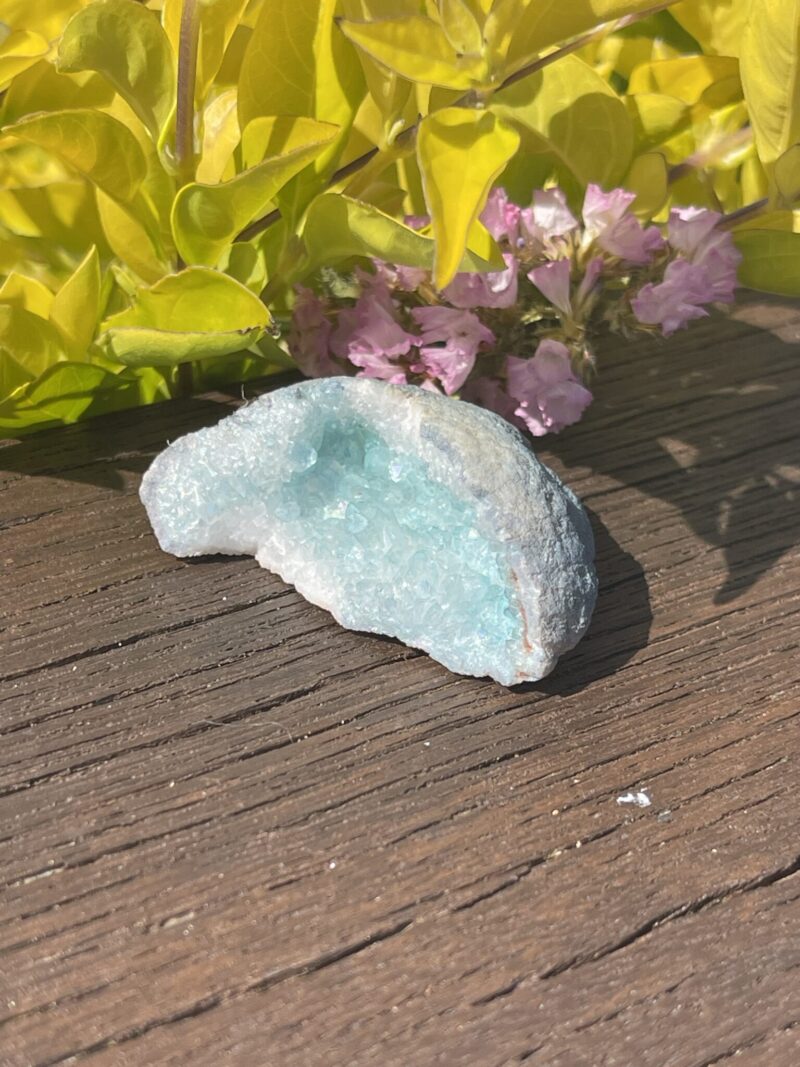 This is Aqua Aura Geode for Emotional Healing