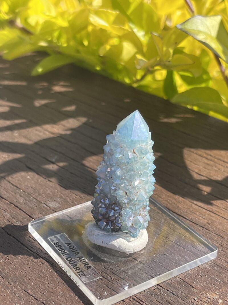 This is Transformative Aqua Aura Spirit Quartz Power