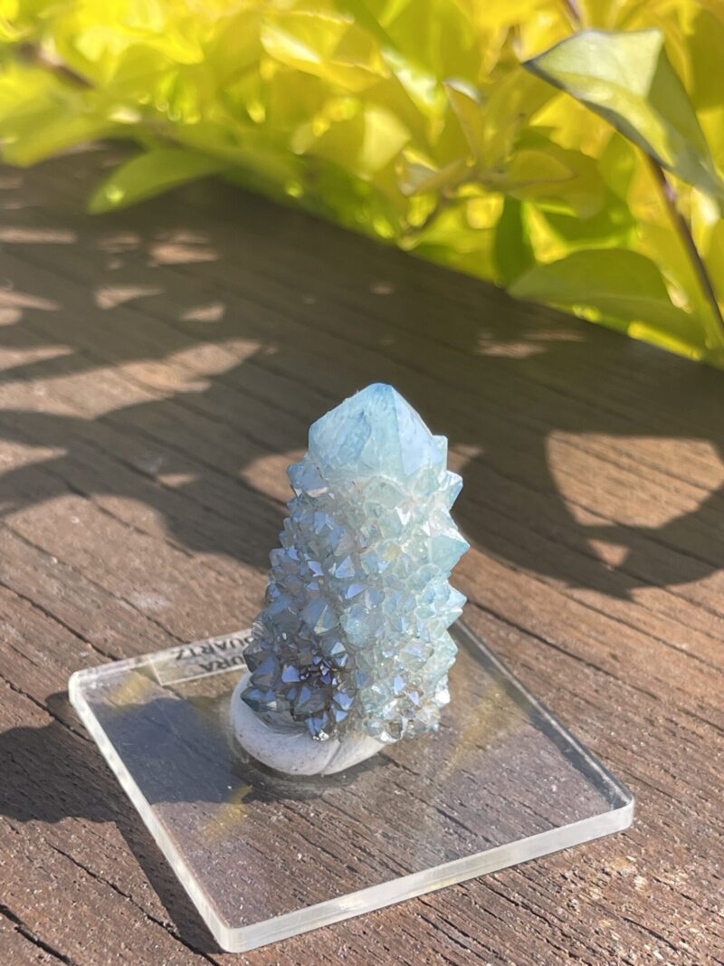 This is Transformative Aqua Aura Spirit Quartz Power