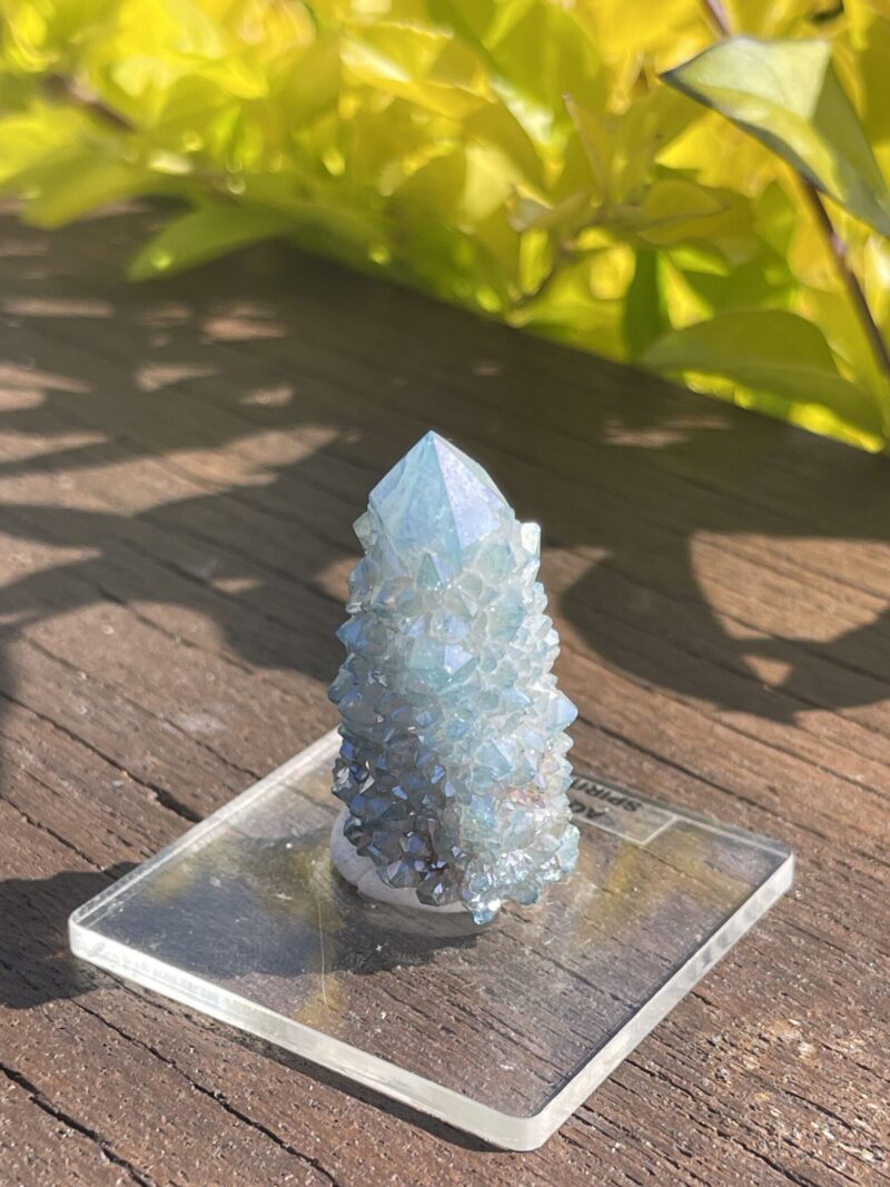 This is Transformative Aqua Aura Spirit Quartz Power