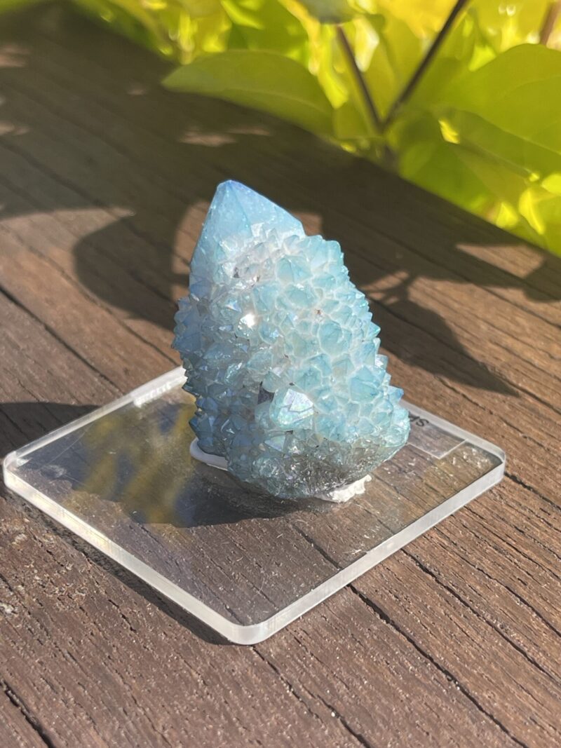 This is Aqua Aura Spirit Quartz for Clarity