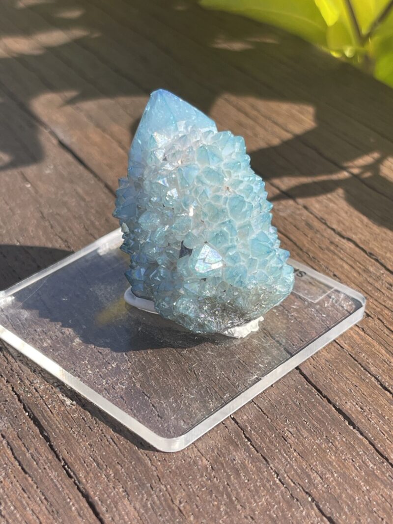 This is Aqua Aura Spirit Quartz for Clarity