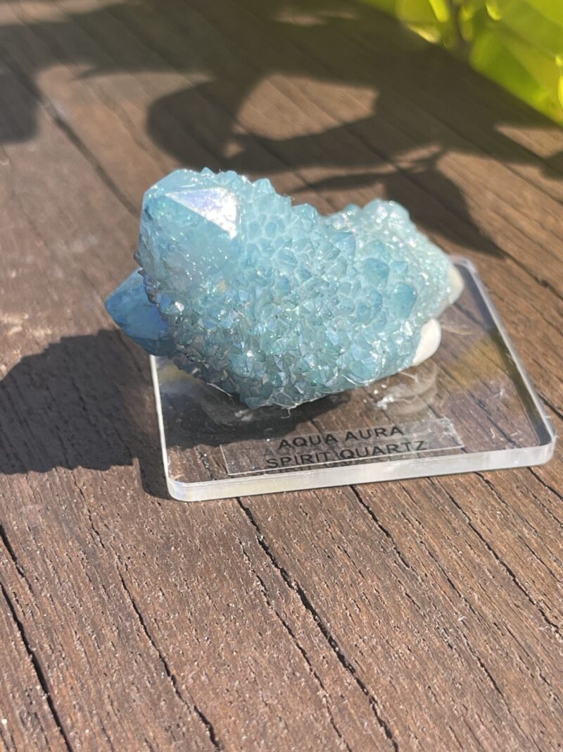 This is Aqua Aura Spirit Quartz for Balance