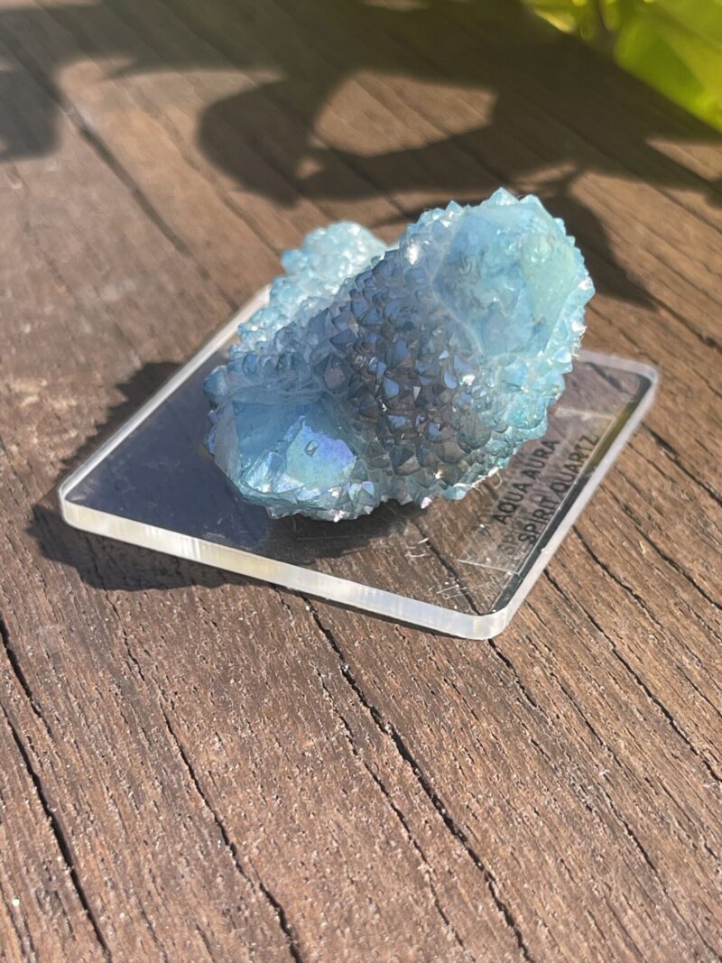 This is Aqua Aura Spirit Quartz for Balance