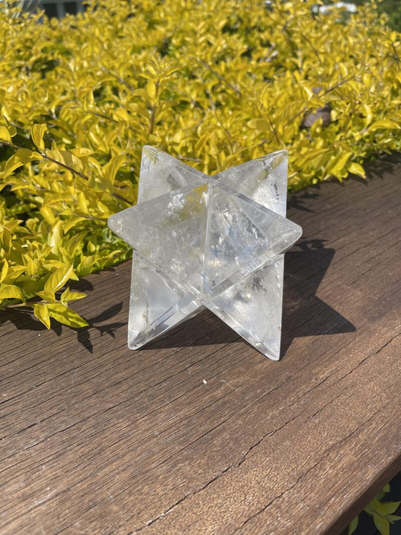 This is Rainbow Clear Quartz Merkabah – Gateway to Higher Consciousness b