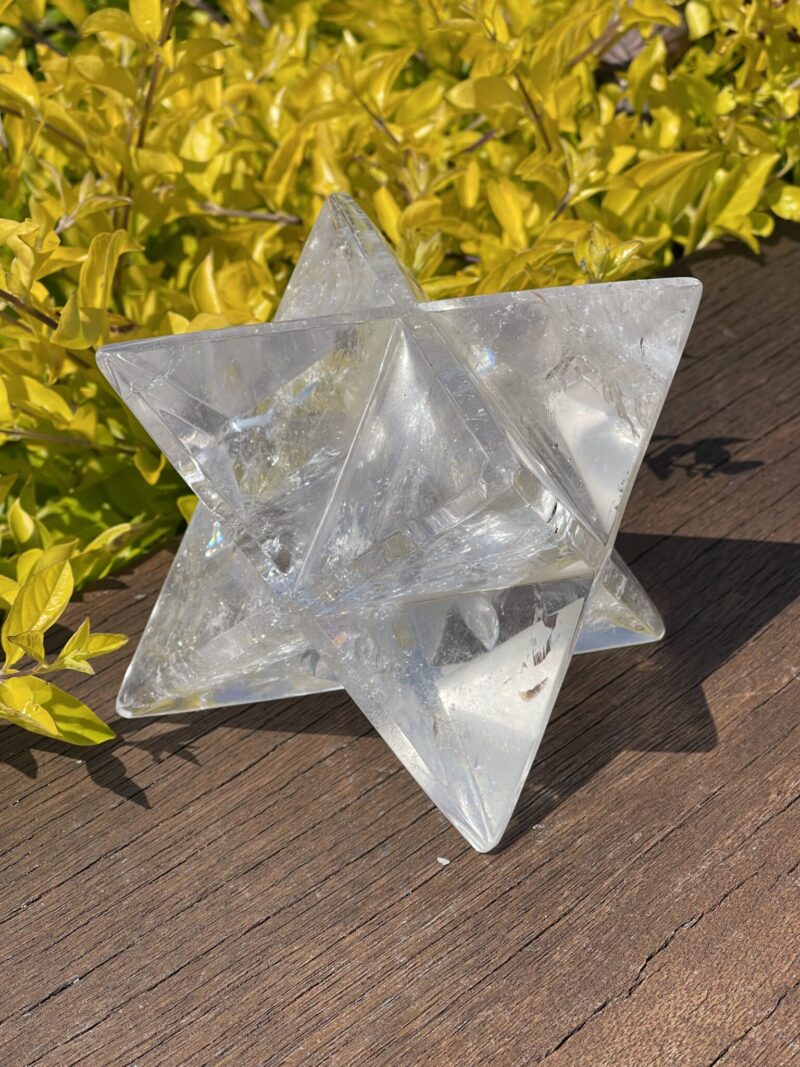 This is Rainbow Clear Quartz Merkabah – Gateway to Higher Consciousness