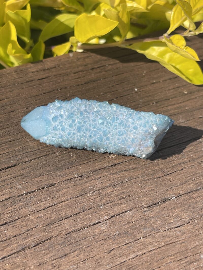 This is Peaceful Aqua Aura Spirit Quartz a