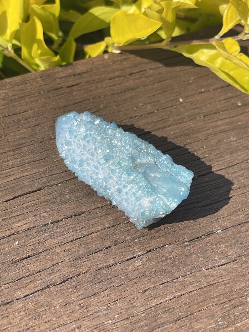 This is Peaceful Aqua Aura Spirit Quartz b