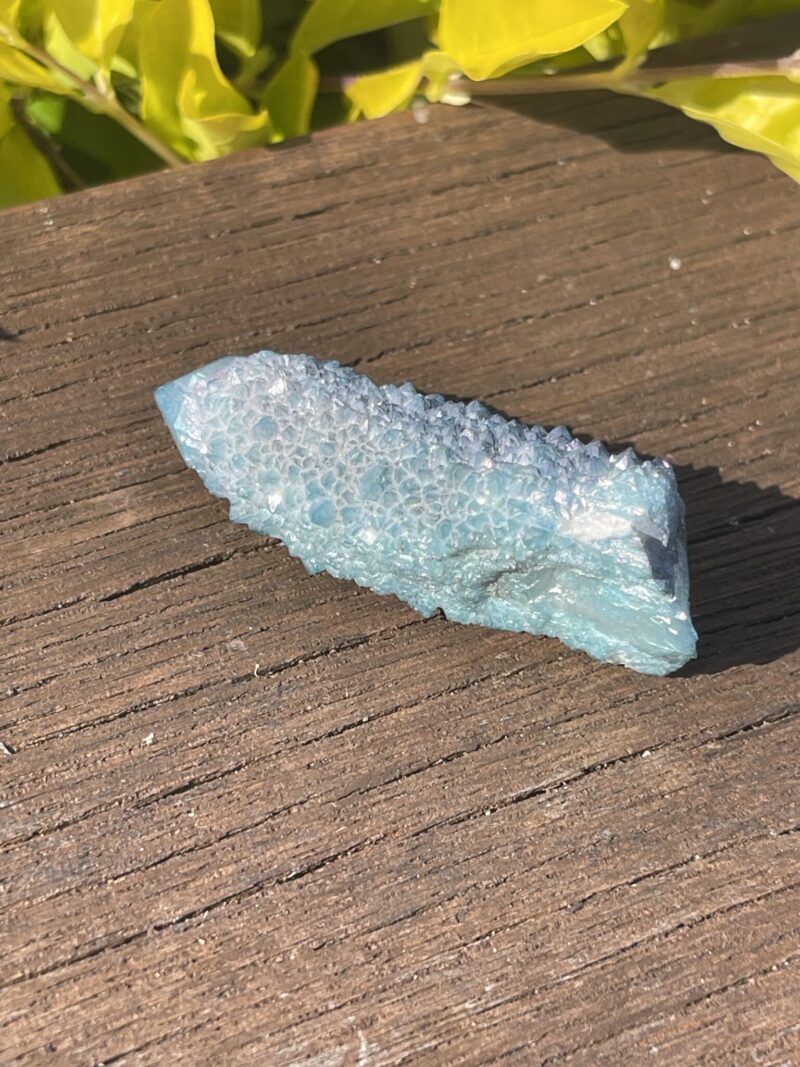 This is Peaceful Aqua Aura Spirit Quartz c