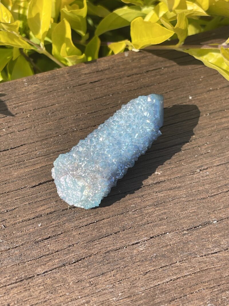 This is Peaceful Aqua Aura Spirit Quartz d