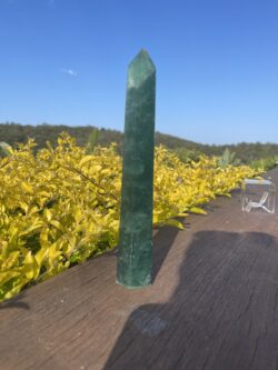 This is Healing and Love with Green Fluorite Tower