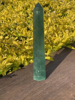 This is Healing and Love with Green Fluorite Tower