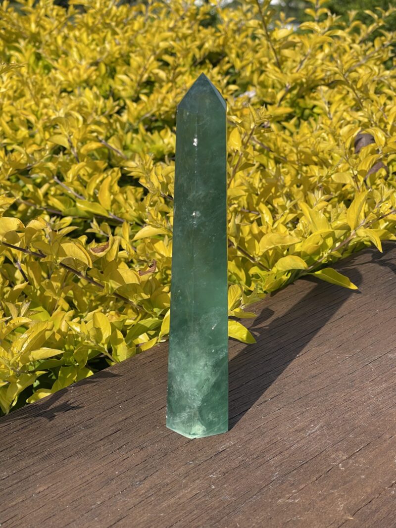 This is Green Fluorite Tower for Heart-Centered Healing b