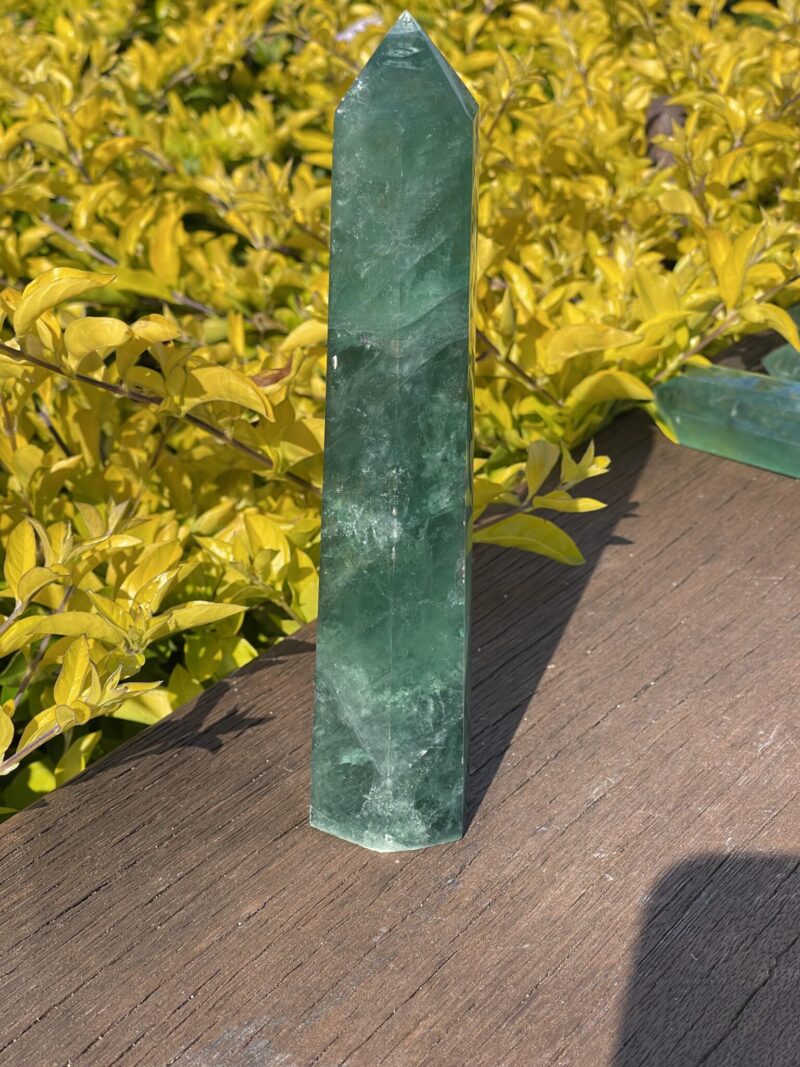 This is Green Fluorite Tower for Heart-Centered Healing a