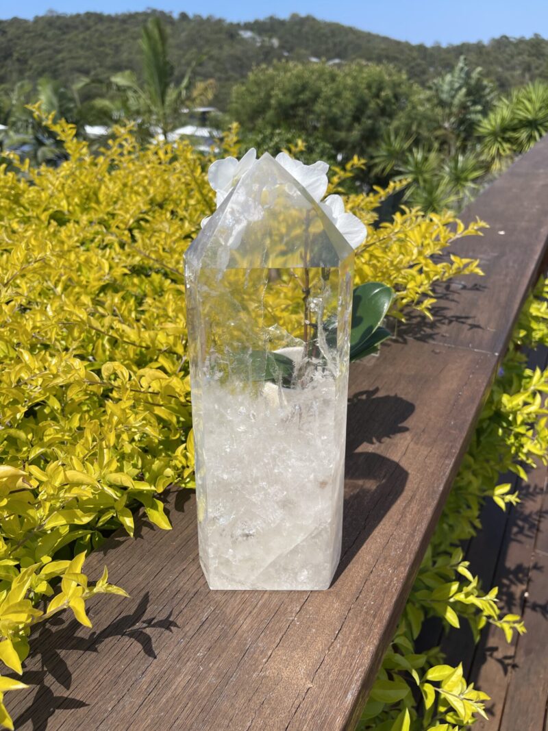 This is Stunning Water Clear AAA Rare Clear Quartz Generator – Amplifying Pure Divine Light a