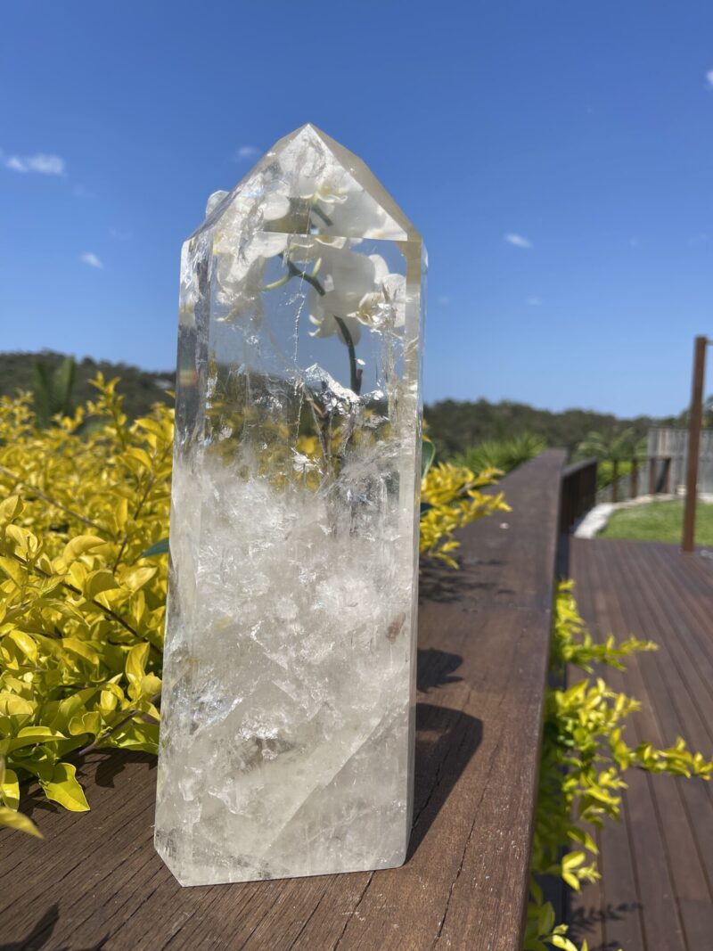 This is Stunning Water Clear AAA Rare Clear Quartz Generator – Amplifying Pure Divine Light c