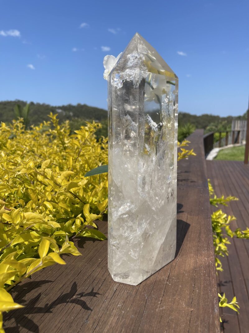 This is Stunning Water Clear AAA Rare Clear Quartz Generator – Amplifying Pure Divine Light e