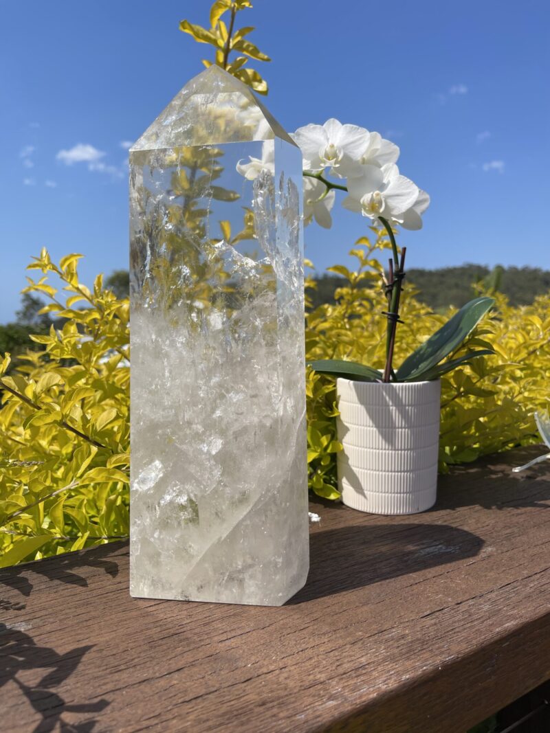 This is Stunning Water Clear AAA Rare Clear Quartz Generator – Amplifying Pure Divine Light