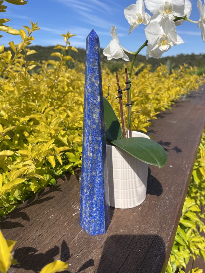 This is. Celestial Guidance AAA Lapis Lazuli Obelisk 510g