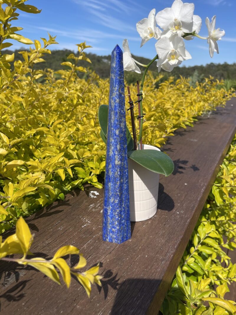 This is. Celestial Guidance AAA Lapis Lazuli Obelisk 510g