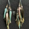 These are Magical Pastel Feather Earrings – A Dreamy Blend of Soft Elegance