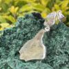 This is Magnificent Herkimer and Libyan Desert Tektite 925 Silver Pendant